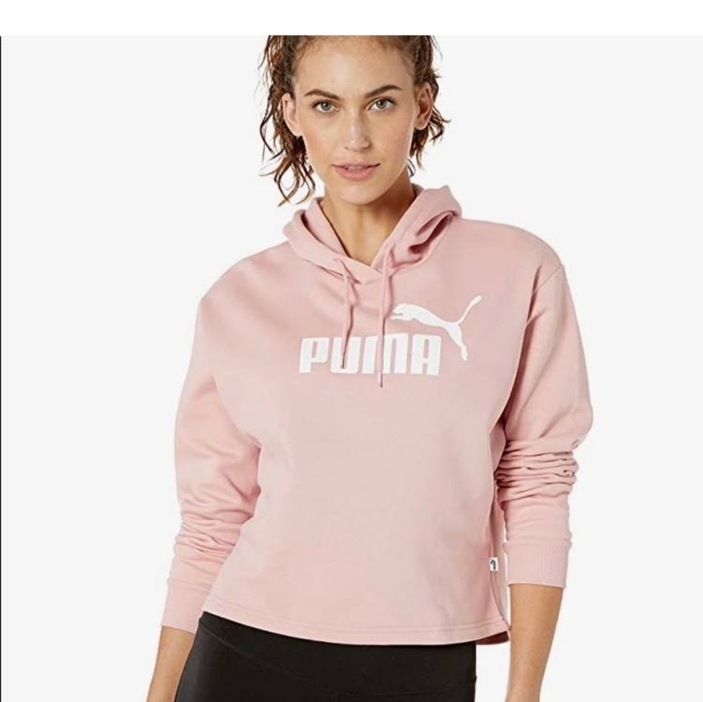 Puma pullover crop hoodie